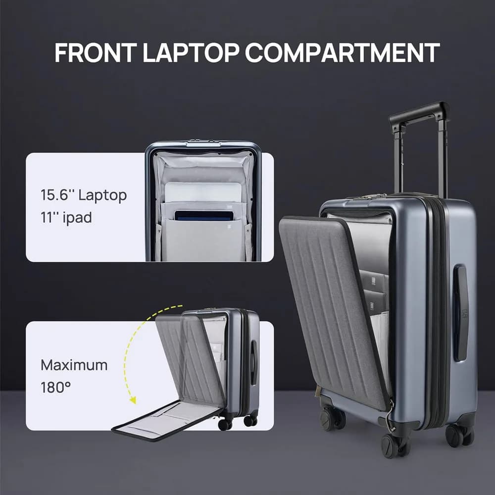 چمدان شیائومی مدل 90GO Front-Opening Business Suitcase — تصویر ۱۲