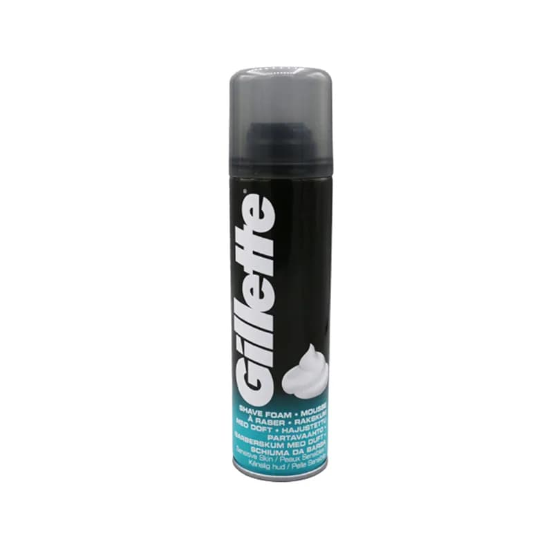 کف ریش ژیلت Gillette مدل SENSITIVE حجم 200 میل