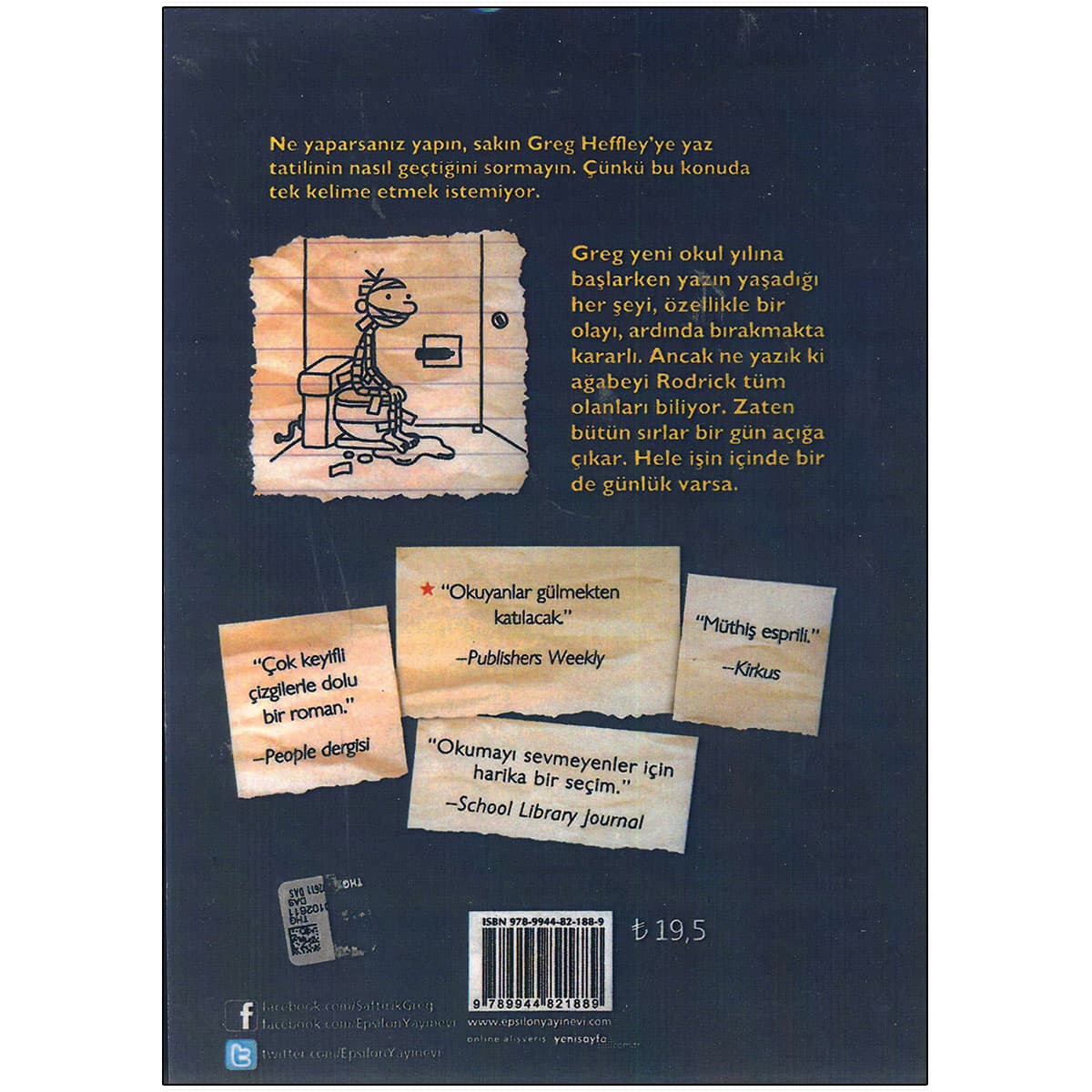 رمان ترکی wimpy kid saftirik Rodrick kurallari — تصویر ۲
