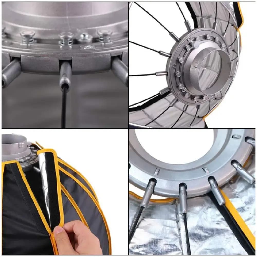 سافت باکس پارابولیک NiceFoto Parabolic Soft Box LED 60cm — تصویر ۲