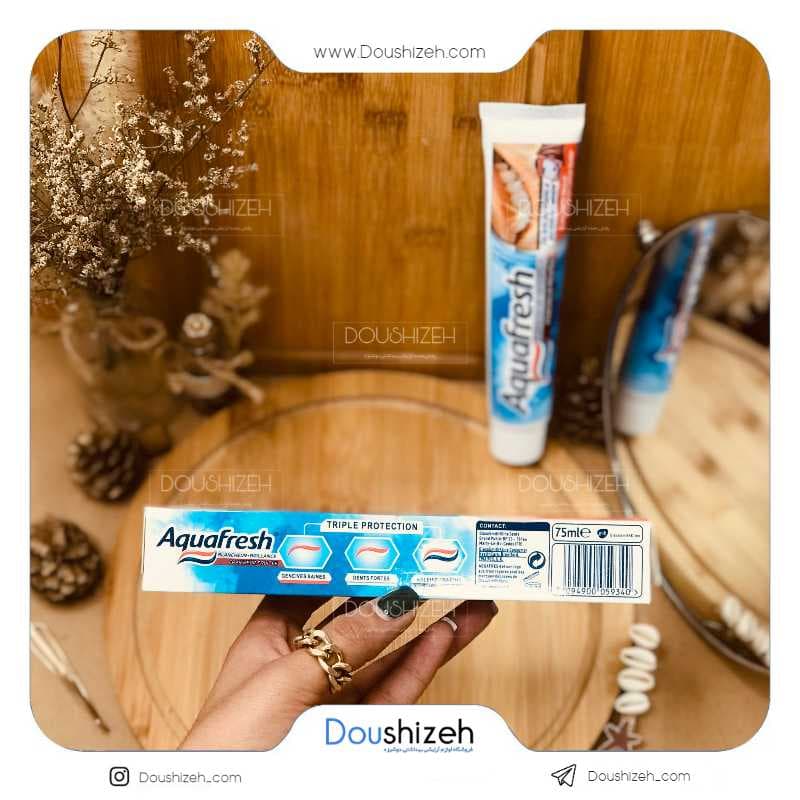 خمیر دندان درخشان کننده آکوا فرش Aquafresh — تصویر ۲