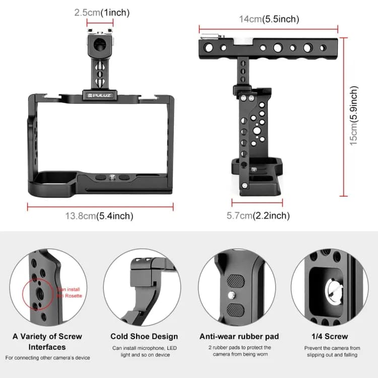کیج دوربین Puluz For Sony A7C — تصویر ۴