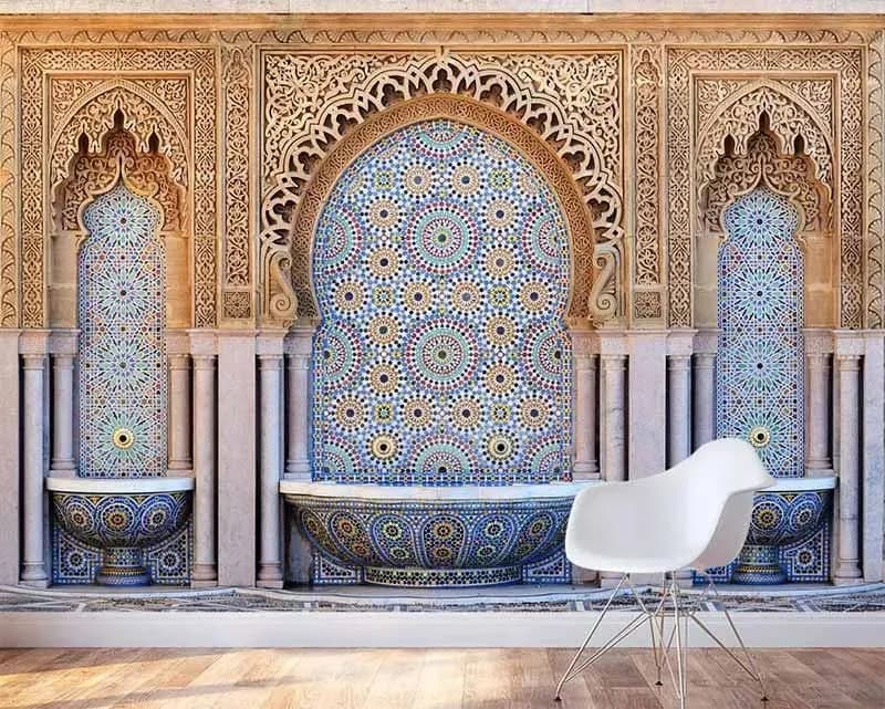 پوستر کاغذ دیواری دیوار سنتی