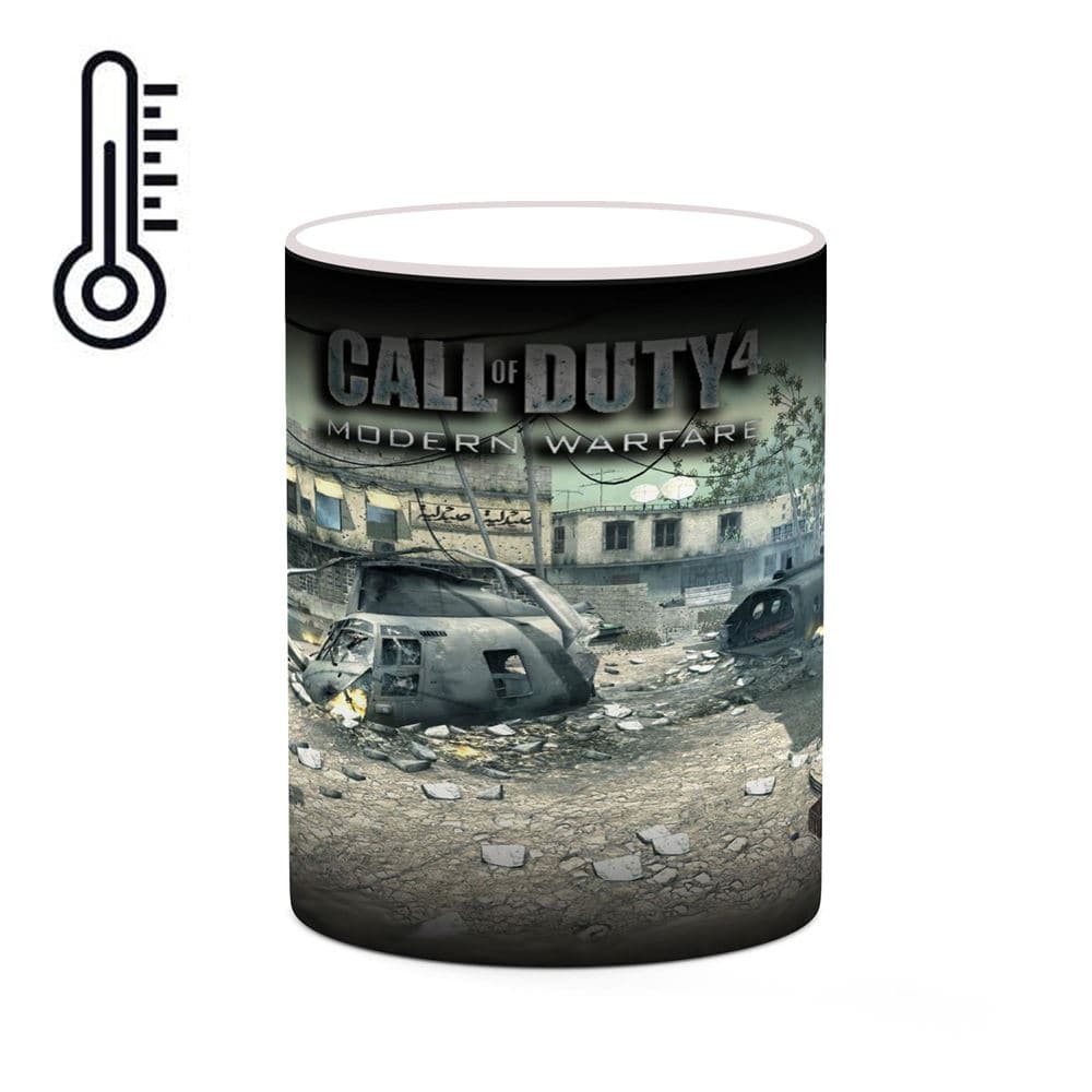 ماگ حرارتی گردو چاپ مدل بازی Call Of Duty 4ː Modern Warfare کد mgh27821