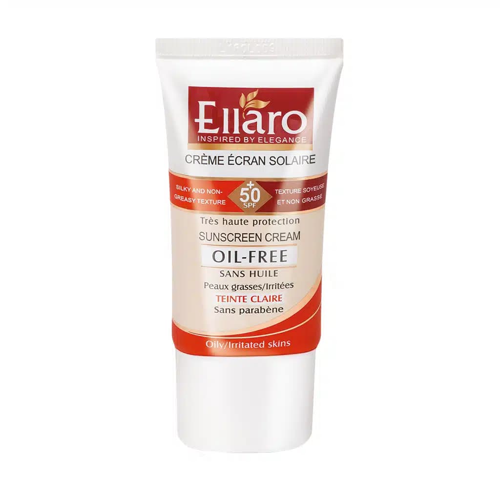 کرم ضد آفتاب فاقد چربی SPF50 مناسب پوست چرب و جوش دار بژ روشن ۴۰ میلی لیتر الارو — تصویر ۴
