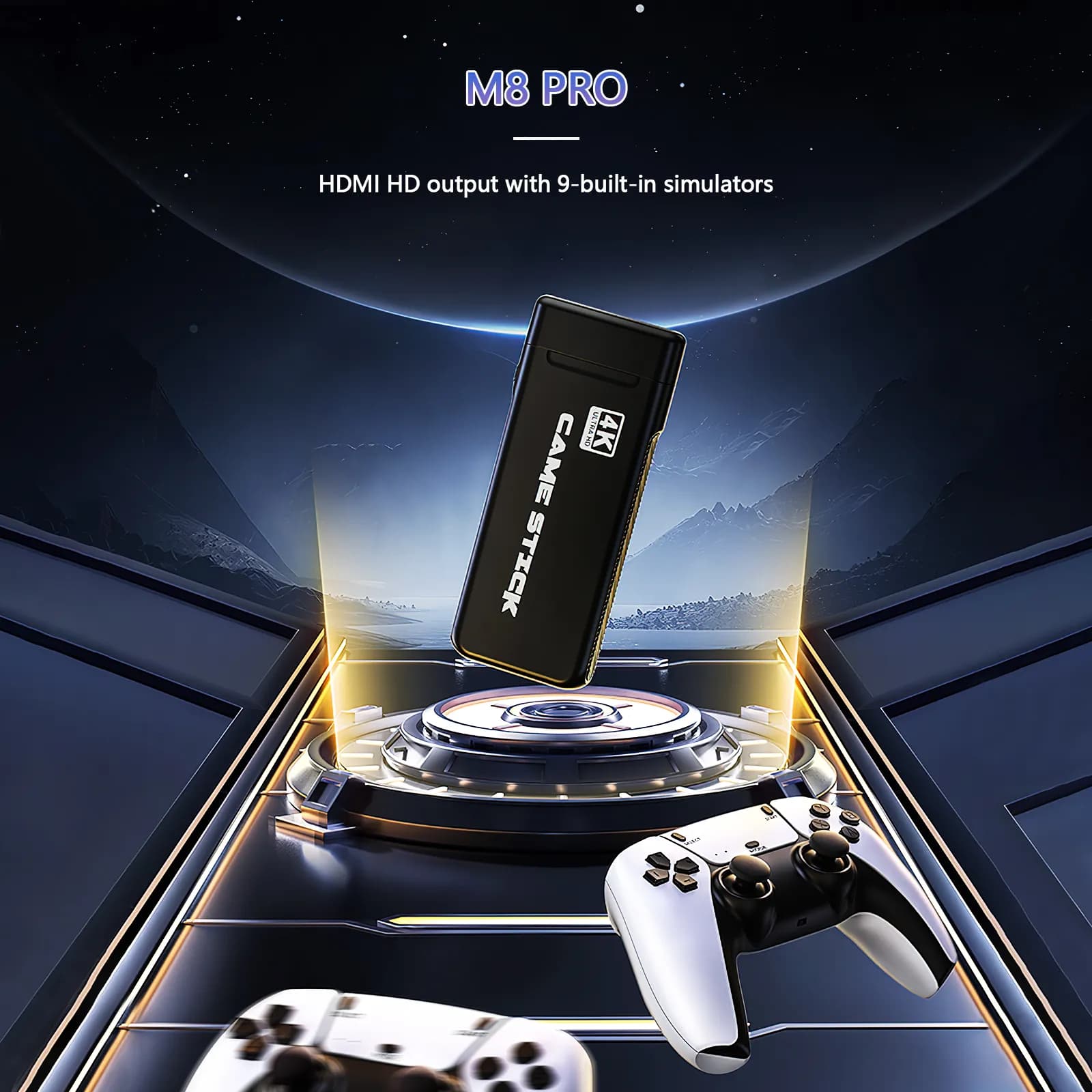 کنسول بازی 4K Ultra HD گیم پد طرح PS5 مدل M8 Pro رم 64 — تصویر ۴