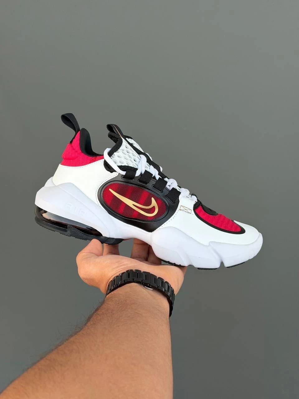 کتونی نایک ایرمکس آلفا ساواج 2 سفید قرمز Nike Air Max Allpha Savage 2 White Red