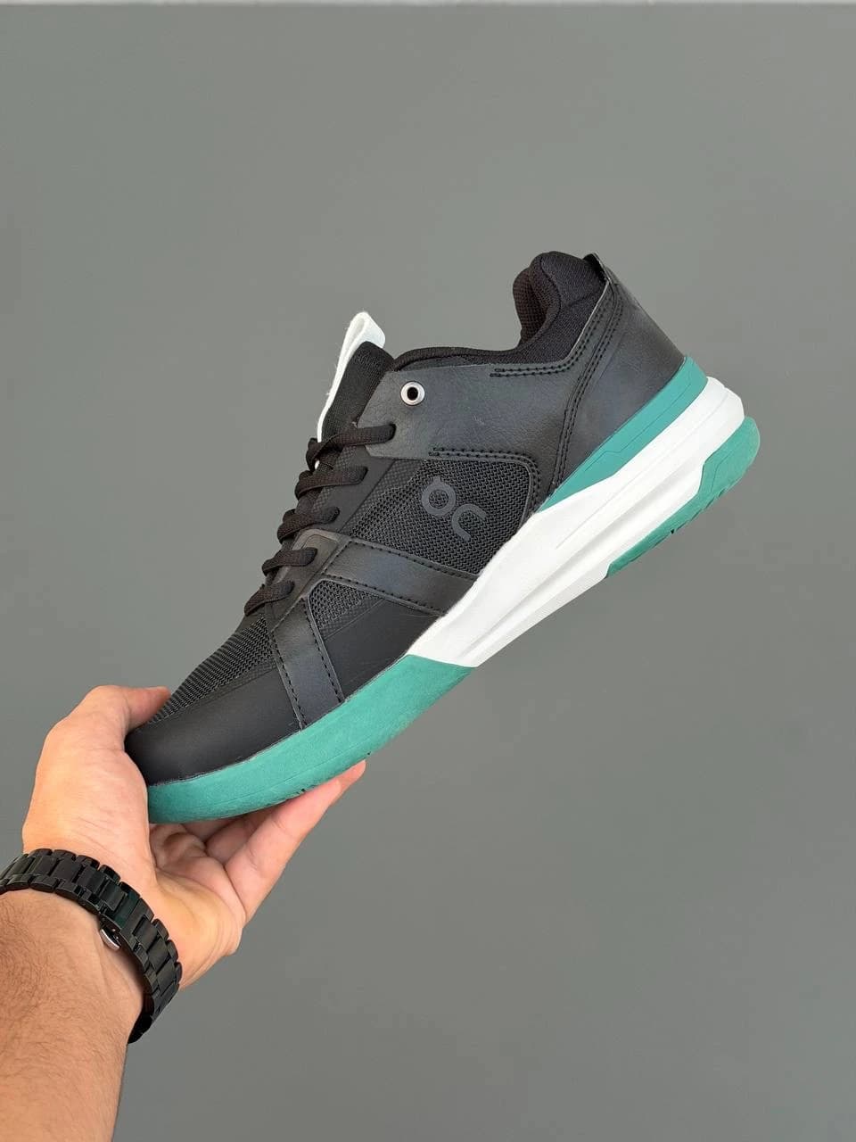 کتونی راجر پرو کلی مشکی سبز THE ROGER Pro Clay Black Green — تصویر ۳