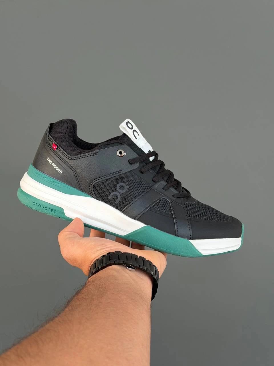 کتونی راجر پرو کلی مشکی سبز THE ROGER Pro Clay Black Green