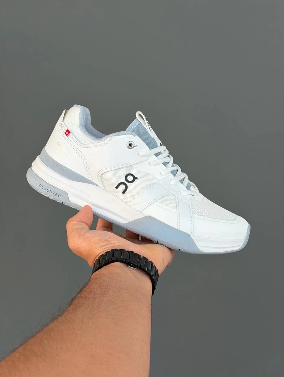 کتونی راجر پرو کلی سفید طوسی THE ROGER Pro Clay White Grey