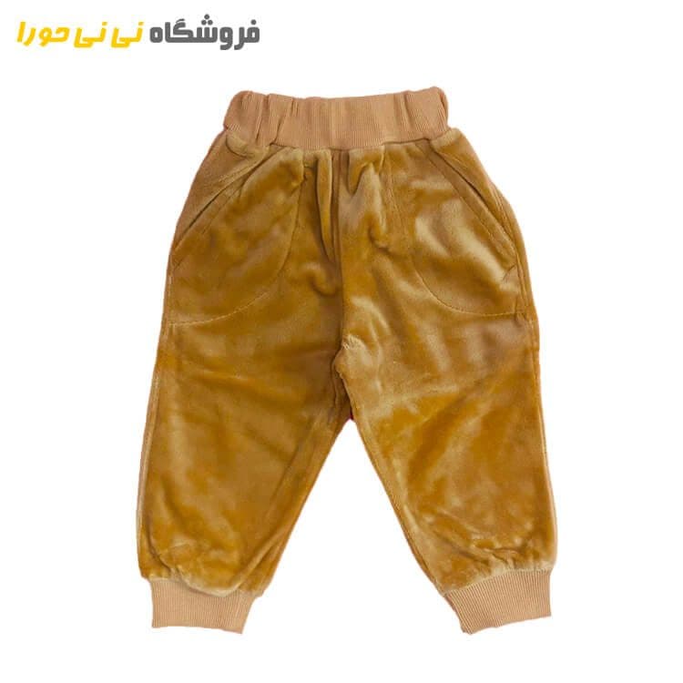سویشرت شلوار سه تیکه مخمل طرح روباه — تصویر ۳