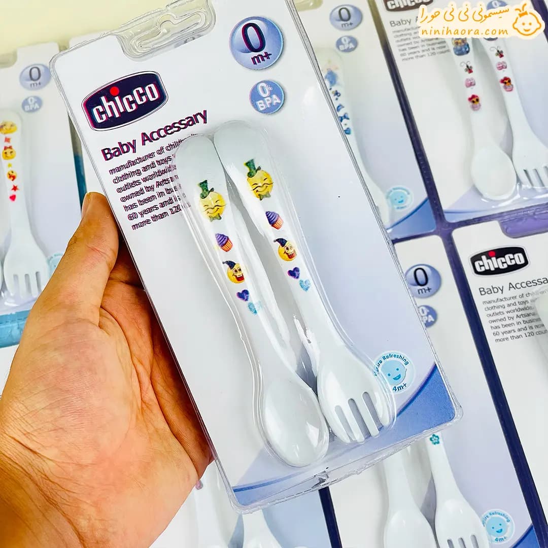 قاشق و چنگال طرح دار چیکو — تصویر ۶
