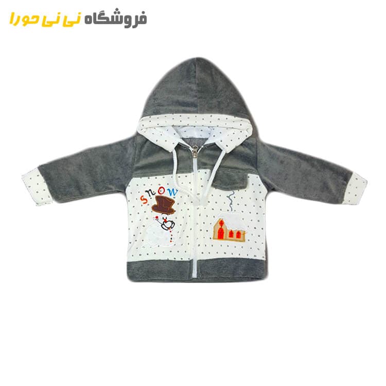 سویشرت شلوار مخمل طرح آدم برفی — تصویر ۴