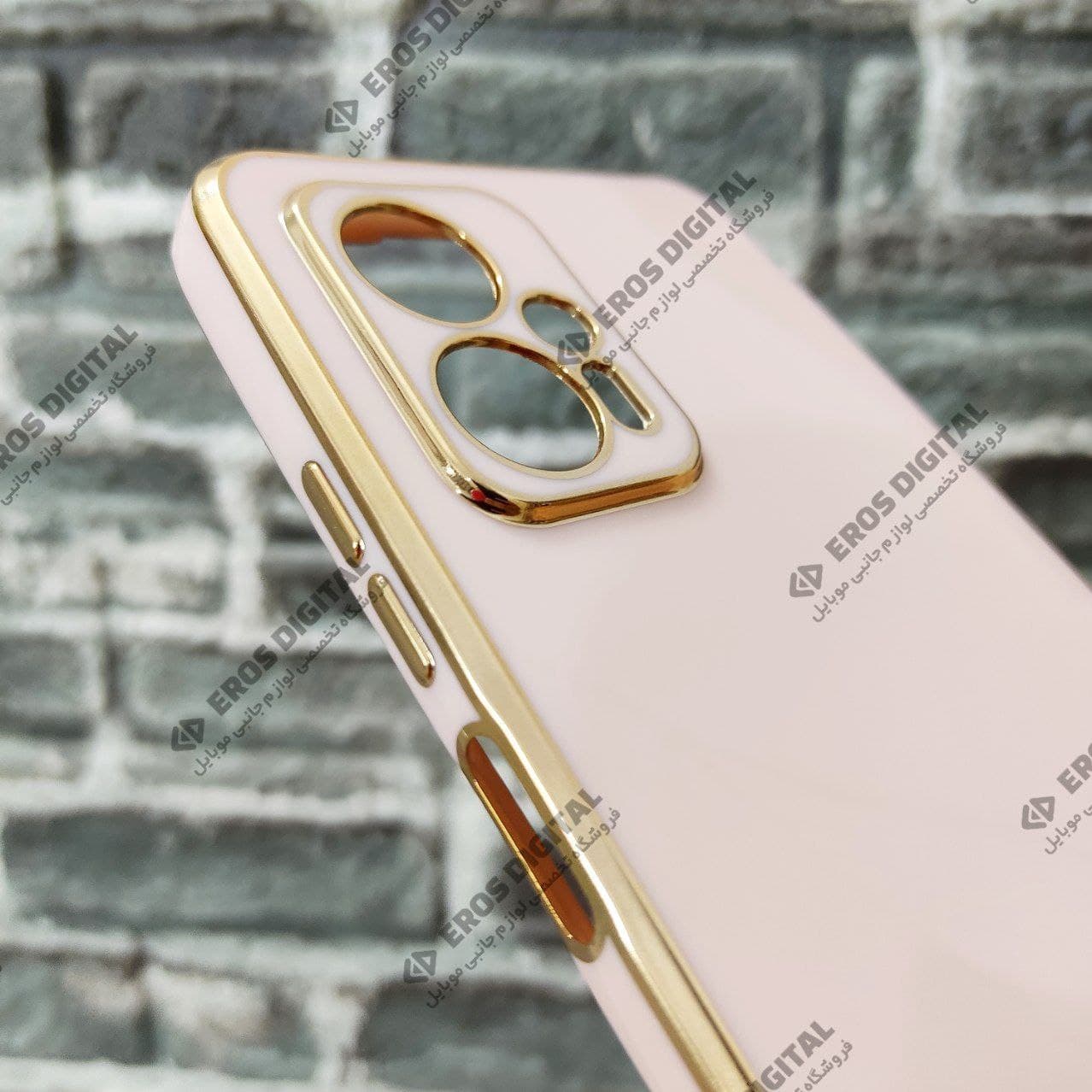 قاب مای کیس شیائومی Note 11T Pro دور طلایی الکتروپلیتینگ — تصویر ۲
