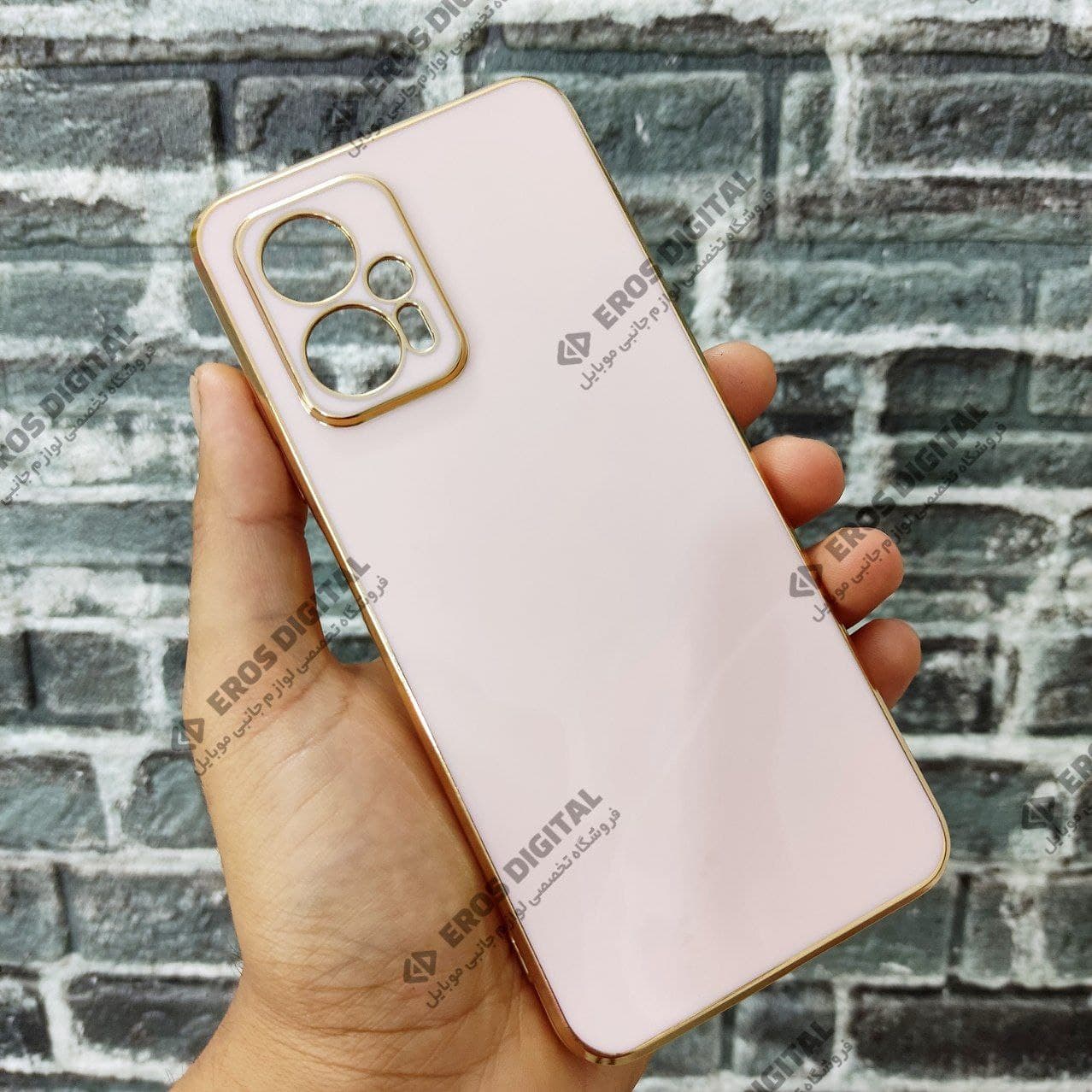 قاب مای کیس شیائومی Note 11T Pro دور طلایی الکتروپلیتینگ