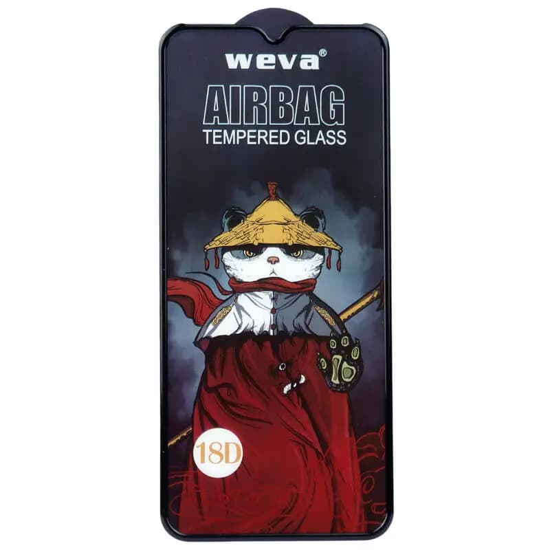 گلس شیشه ای شفاف ایربگ دار Samsung A03s برند Weva