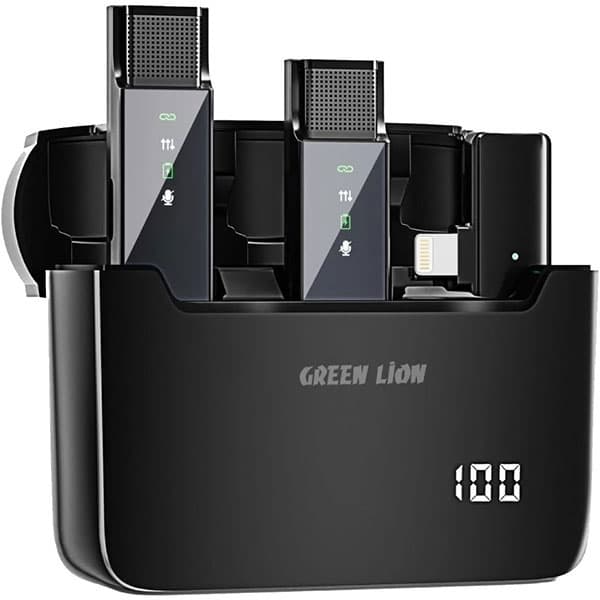 میکروفن بی سیم گرین لاین مدل 2 در 1 دیجیتال Green Lion 2 IN 1 Digital Display Microphone (لایتنینگ) — تصویر ۴