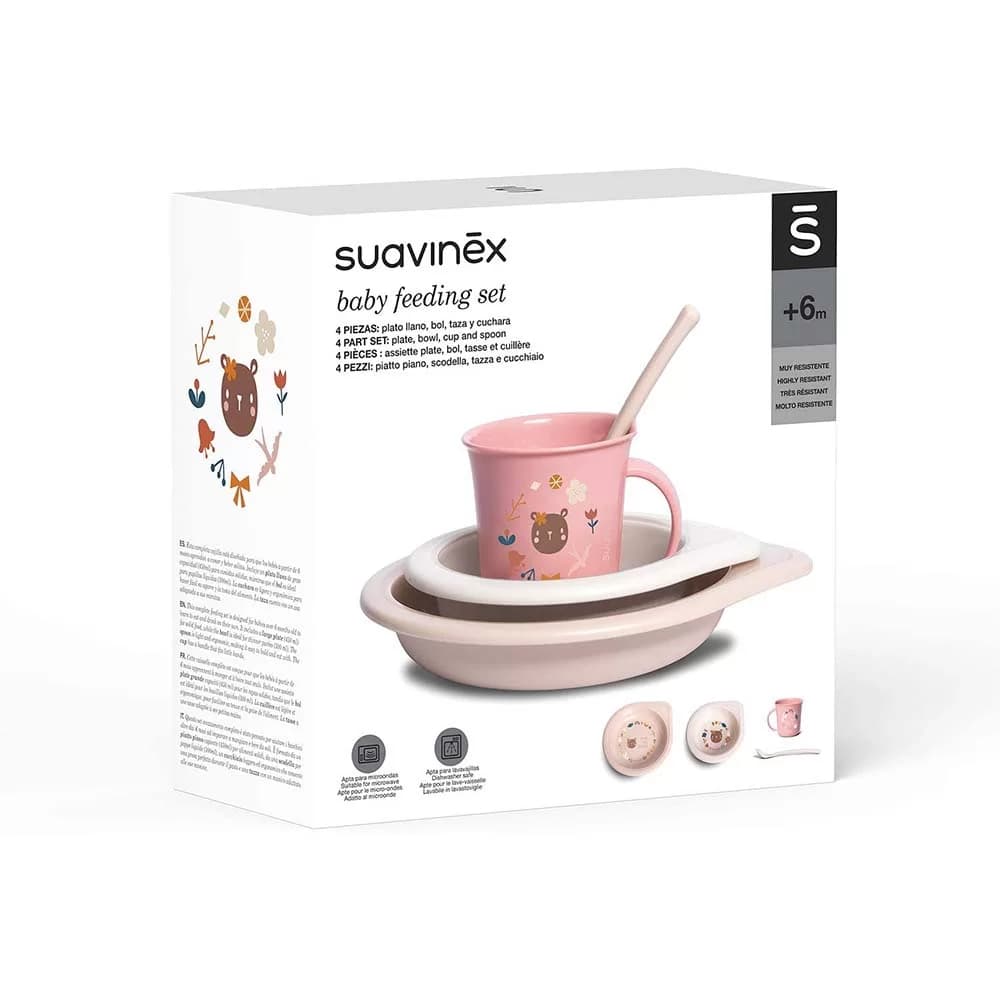 ست غذاخوری 4 تکه کودک سواوینکس Suavinex
