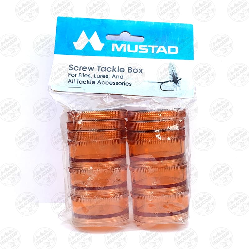 جعبه قلاب و پشه ماهیگیری موستاد Mustad نروژ رنگ مسی