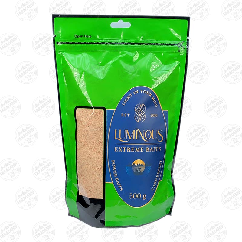 پودر فیدر و بویله سازی کپور ماهیان ۵۰۰ گرم لومینوس Luminous