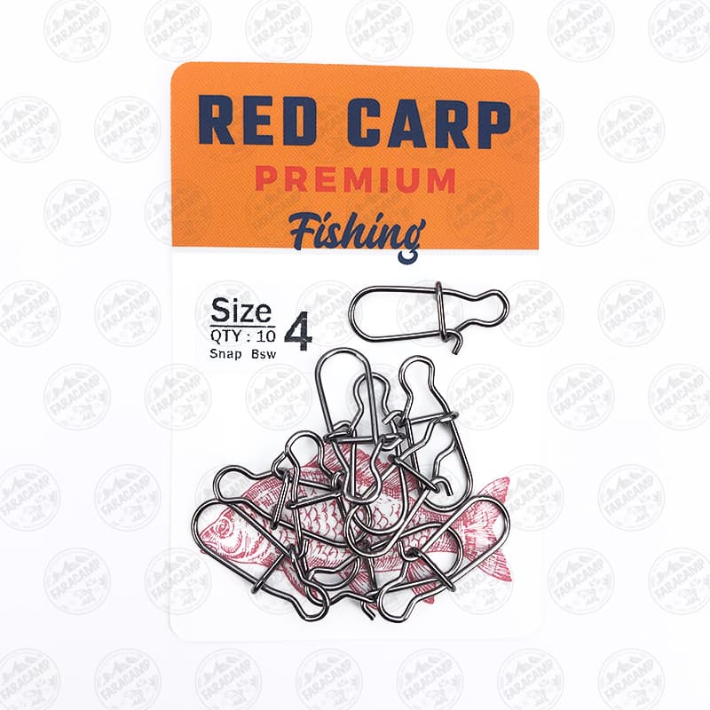 قفل اسنپ استیل RedCarp Snap بسته ۱۰ عددی سایز ۴