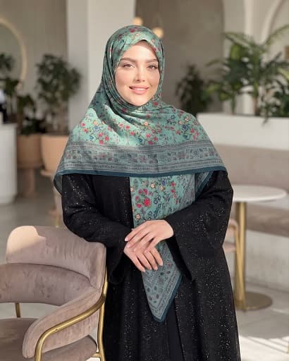 روسری کرپ نخ کد Mrs155 — تصویر ۳