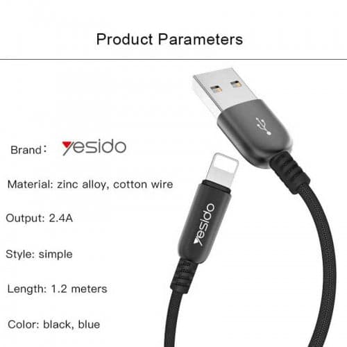 کابل آیفون یسیدو مدل YESIDO CA25 Lightning — تصویر ۵