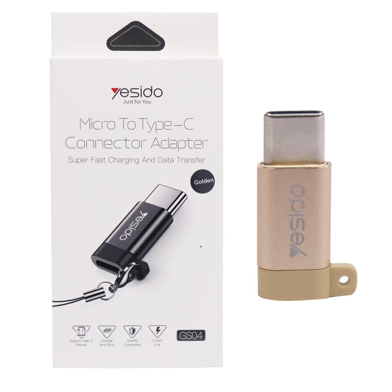تبدیل میکرو به تایپ سی یسیدو مدل YESIDO GS04 Micro to Type C — تصویر ۴