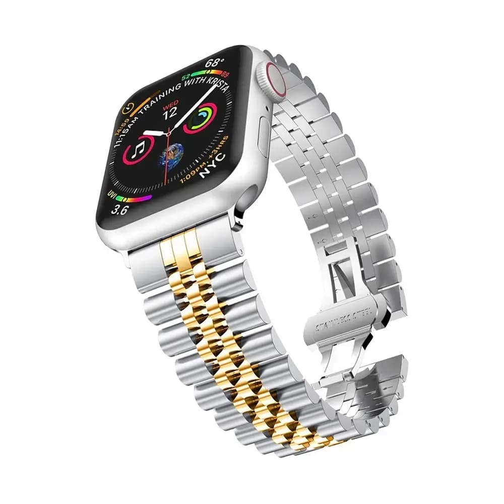 بند فلزی رولکس اپل واچ مناسب برای سایز APPLE WATCH ROLEX 42 , 44 , 45 mm — تصویر ۳