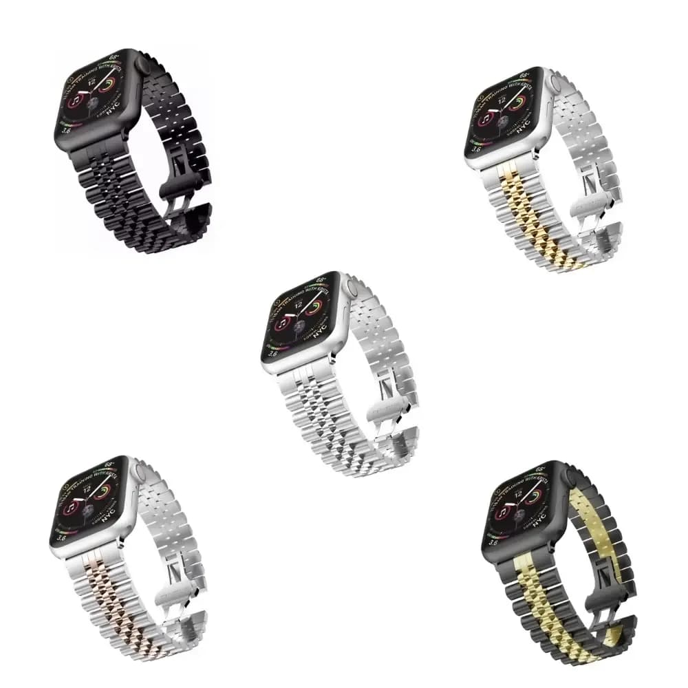 بند فلزی رولکس اپل واچ مناسب برای سایز APPLE WATCH ROLEX 42 , 44 , 45 mm — تصویر ۴