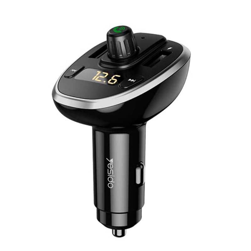 شارژر فندکی و اف ام پلیر یسیدو مدل YESIDO Y39 FM Transmitter Car Charger