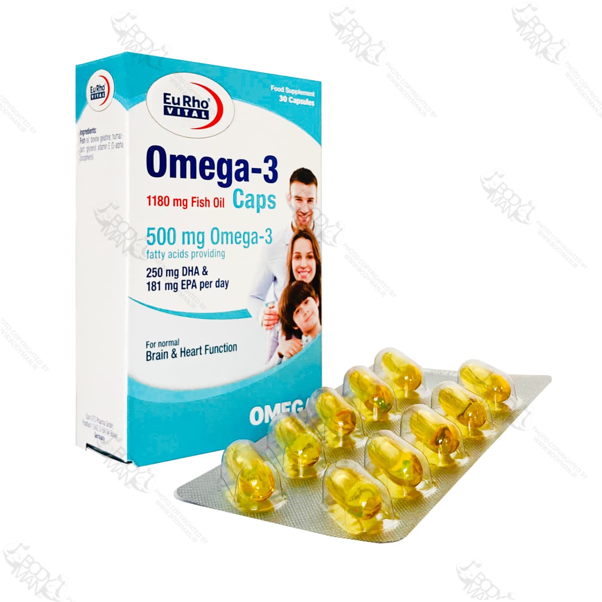 امگا ۳ یورو ویتال | EuRho Vital Omega-3 Caps — تصویر ۴