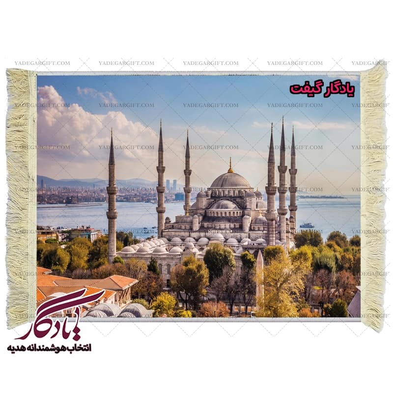تابلو فرش ماشینی طرح منظره مسجد سلطان احمد کد m231