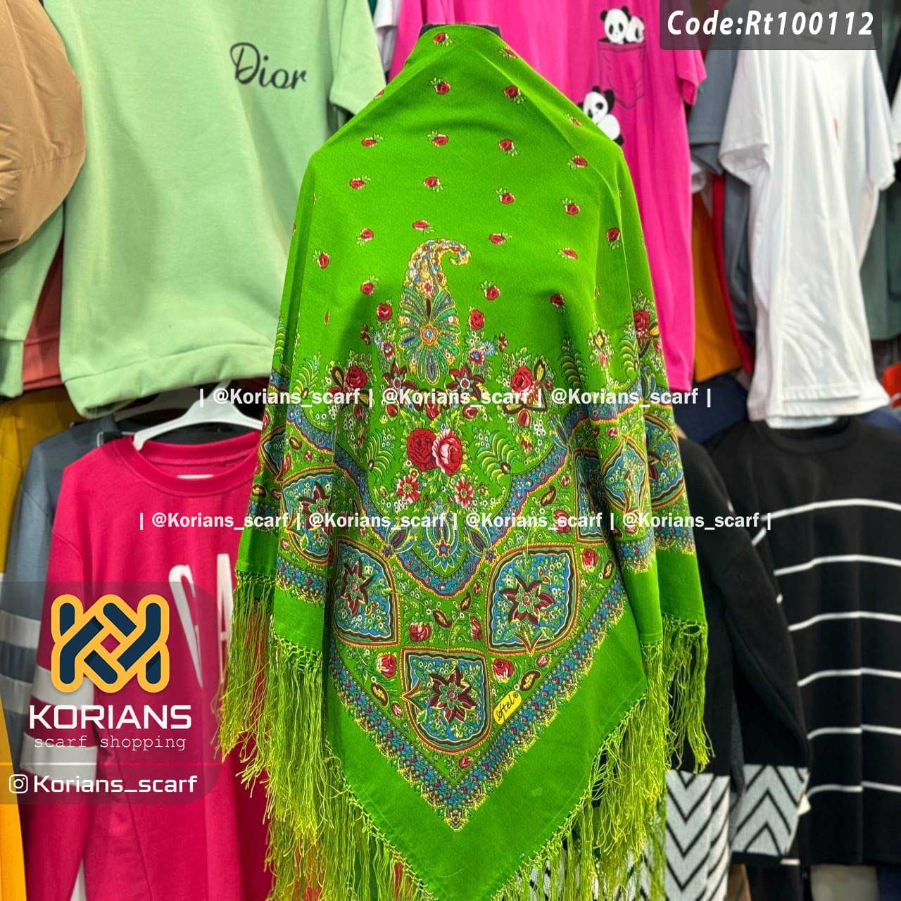 روسری ترک نخی کد rt100112