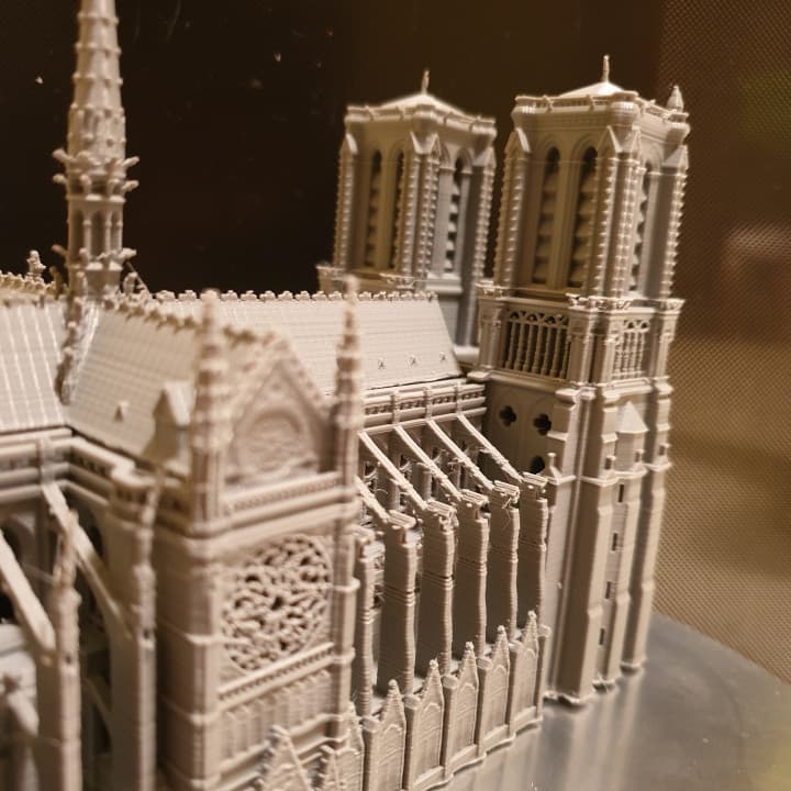 مدل سه بعدی ماکت کاخ نوتردام پاریس (stl) — تصویر ۲