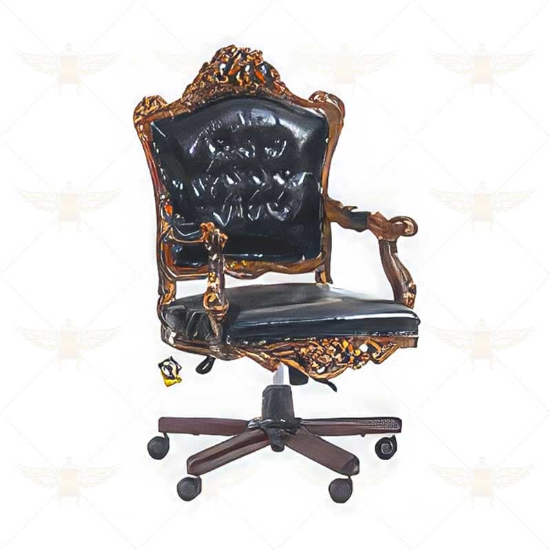 صندلی مدیریت فرانسوی گل دار
