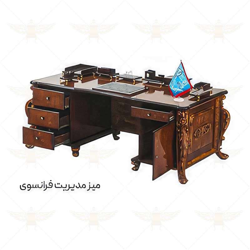 ست کامل مدیریتی مدل فرانسوی گل دار — تصویر ۲