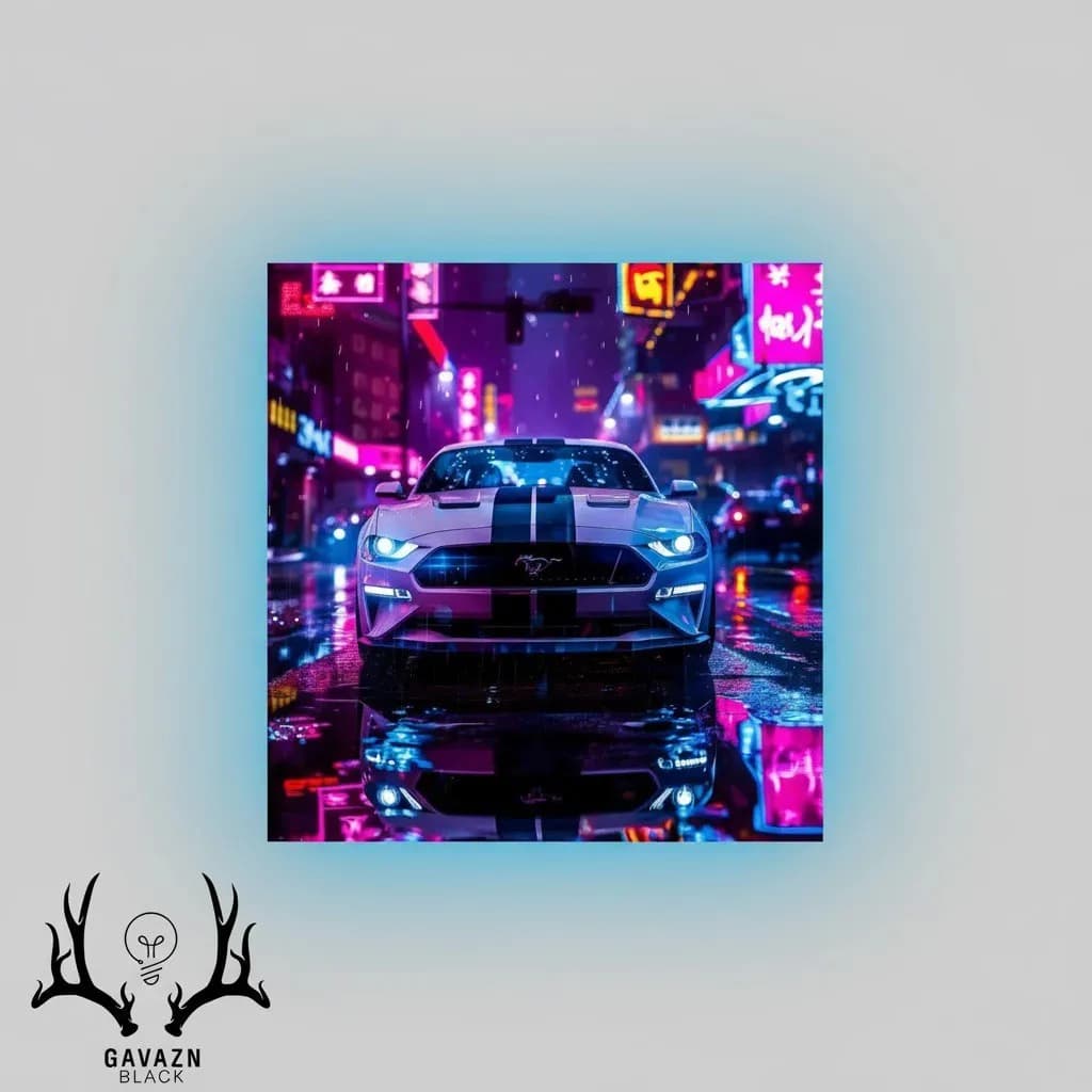 تابلو بک لایت Ford Mustang 4