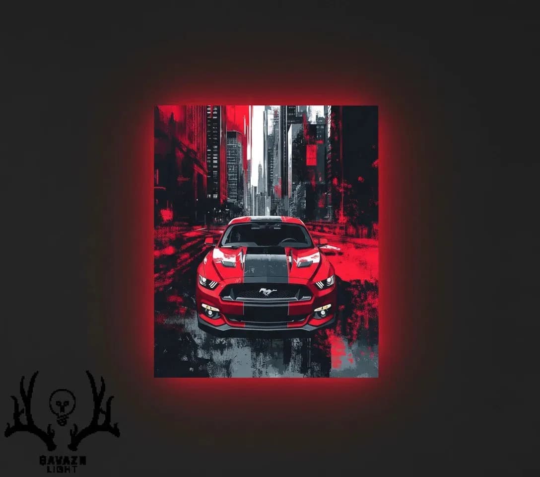 تابلو بک لایت Ford Mustang
