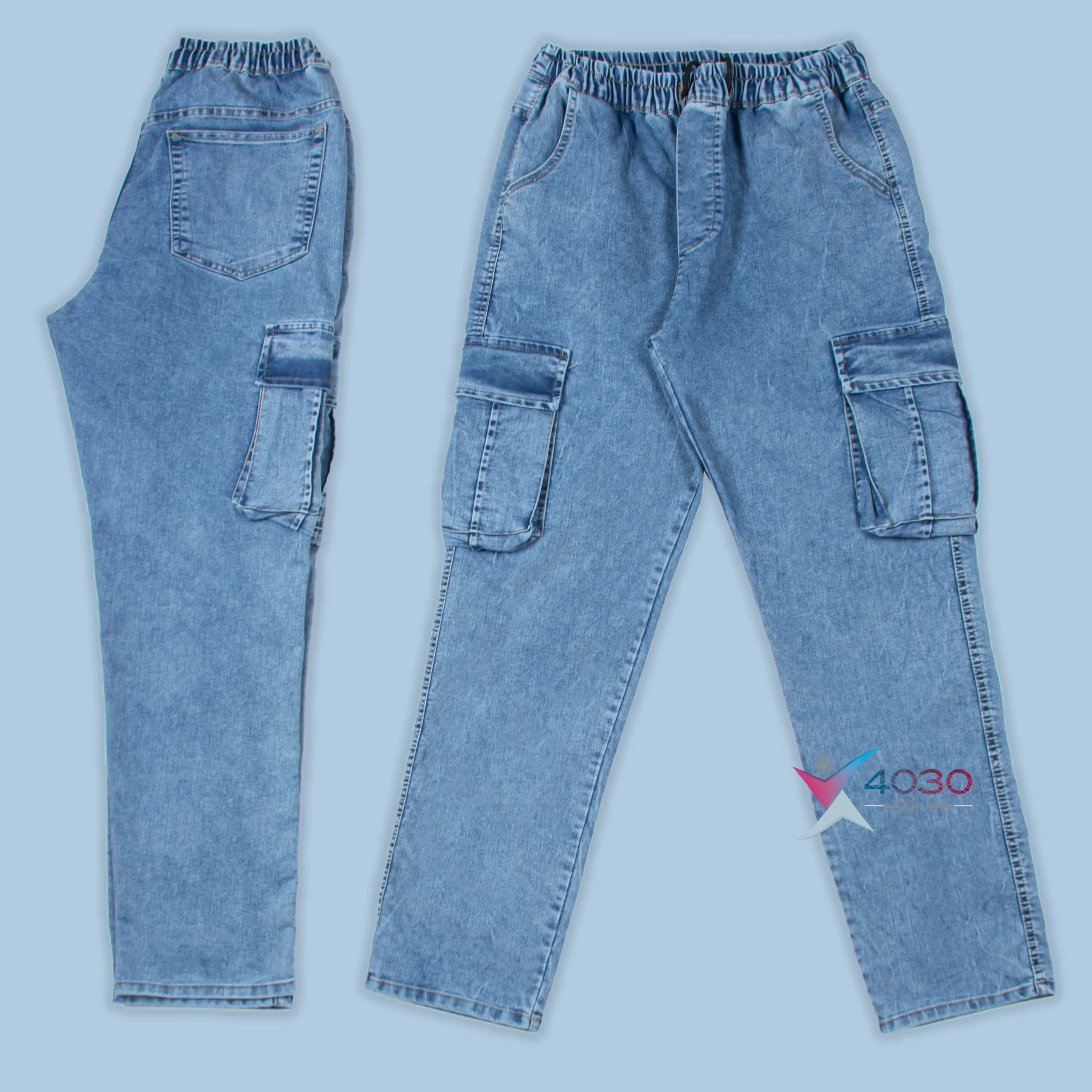شلوار جین کمرکش 6جیب ZARA سایز بزرگ مردانه ( 3879 ) — تصویر ۷