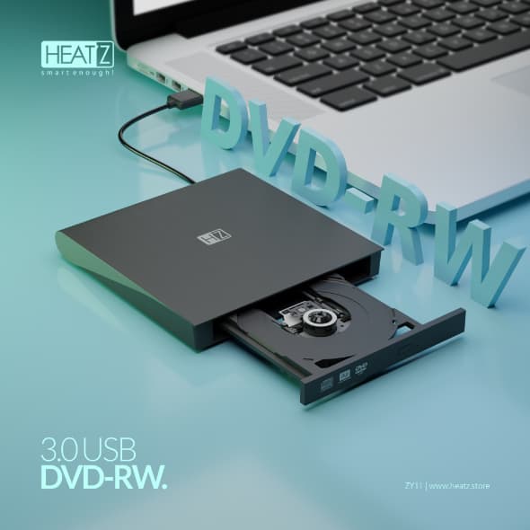 رایتر اکسترنال HEATZ ZY11 USB3 DVD-RW — تصویر ۲
