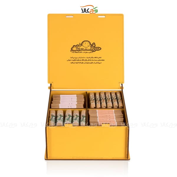 جعبه هدیه چوبی یک جان چه بود صد جان منی وگان – 31 عددی — تصویر ۳