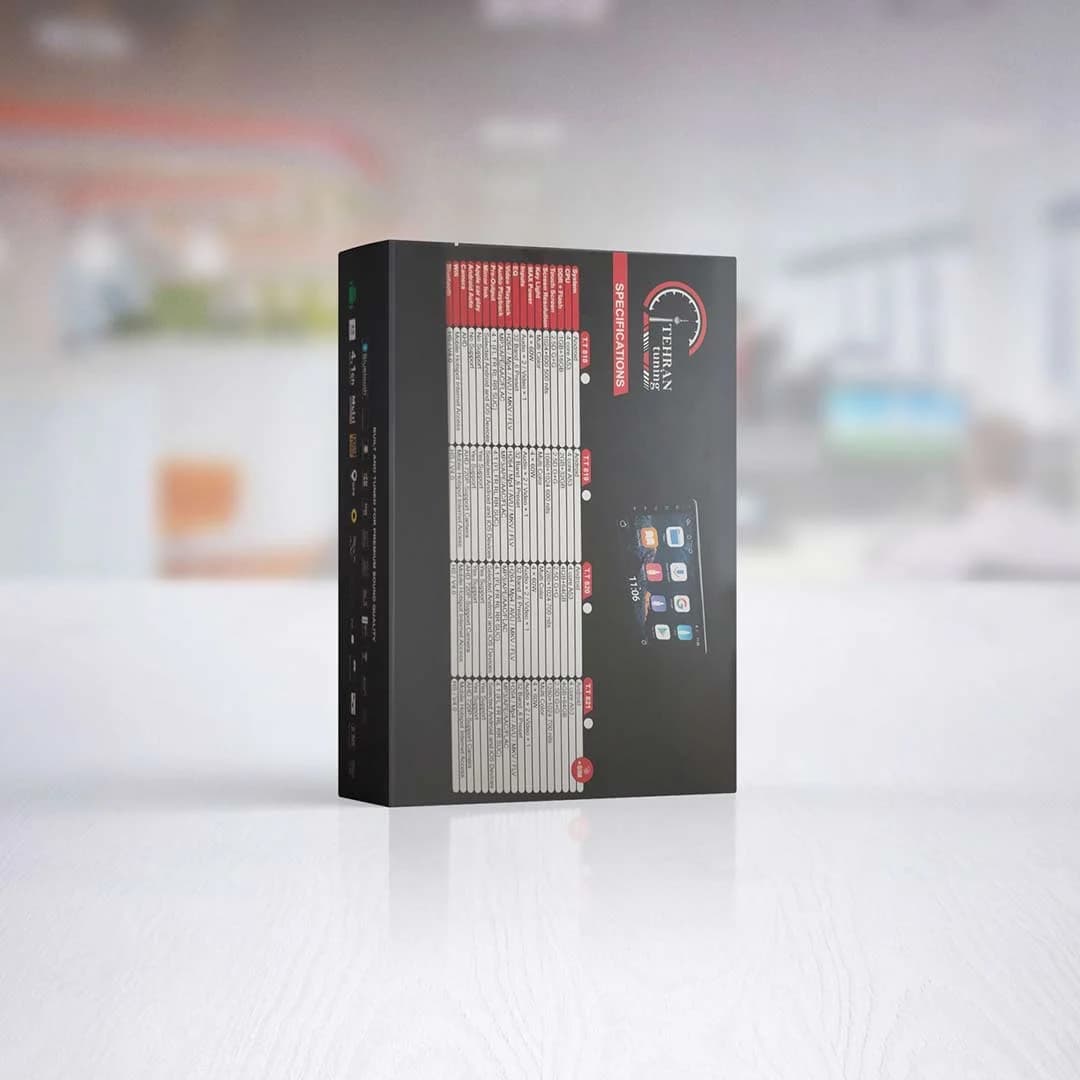 مانیتور اندروید خودرو برند تهران تیونینگ مدل T.T820 بدون قاب فابریک خودرو (فقط مانیتور) — تصویر ۲