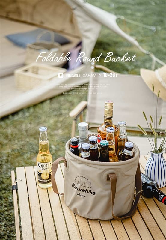 ظرف آب – سینک تاشو نیچرهایک Naturehike collapsible picnic bucket — تصویر ۳