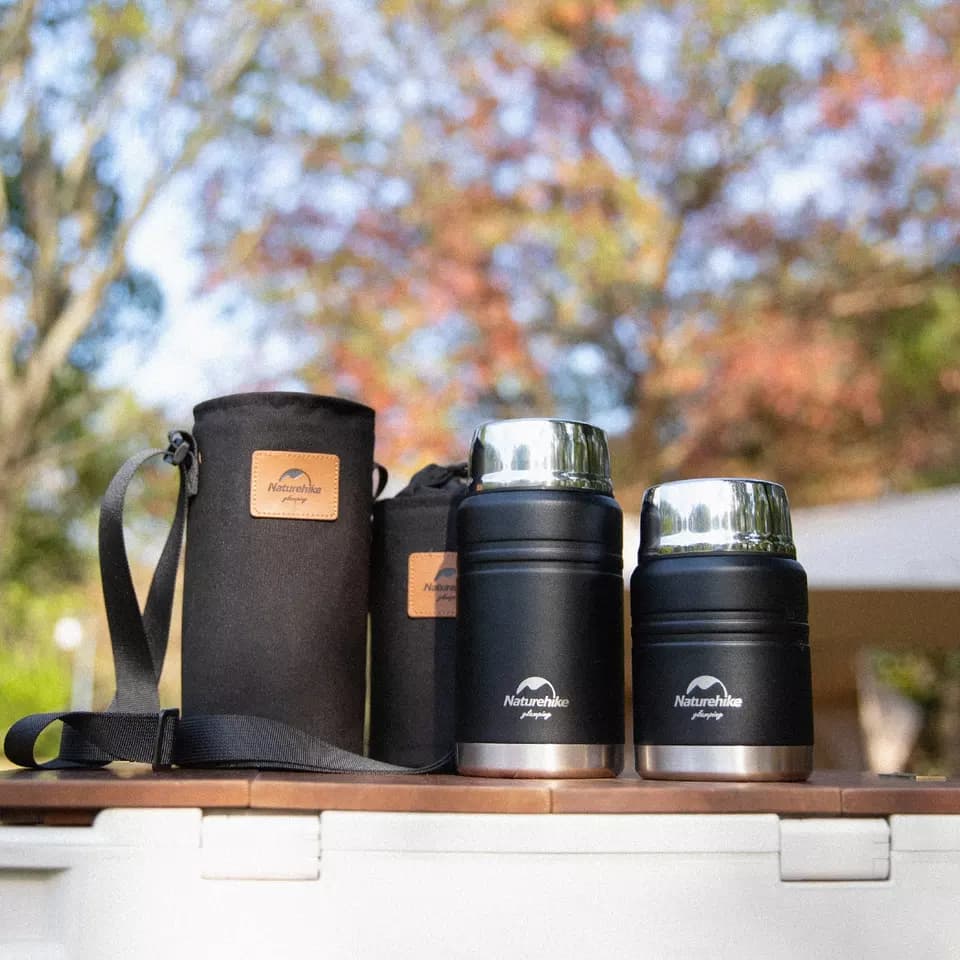 فلاسک غذای نیچرهایک NatureHike lunch box Vacuum Thermos Flasks Stainless Steel Stew Beaker 500ML — تصویر ۳