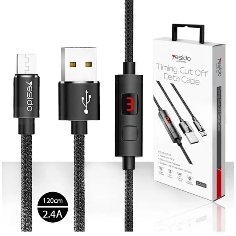 کابل تبدیل USB به microUSB یسیدو مدل CA-46 طول 1.2 متر — تصویر ۴