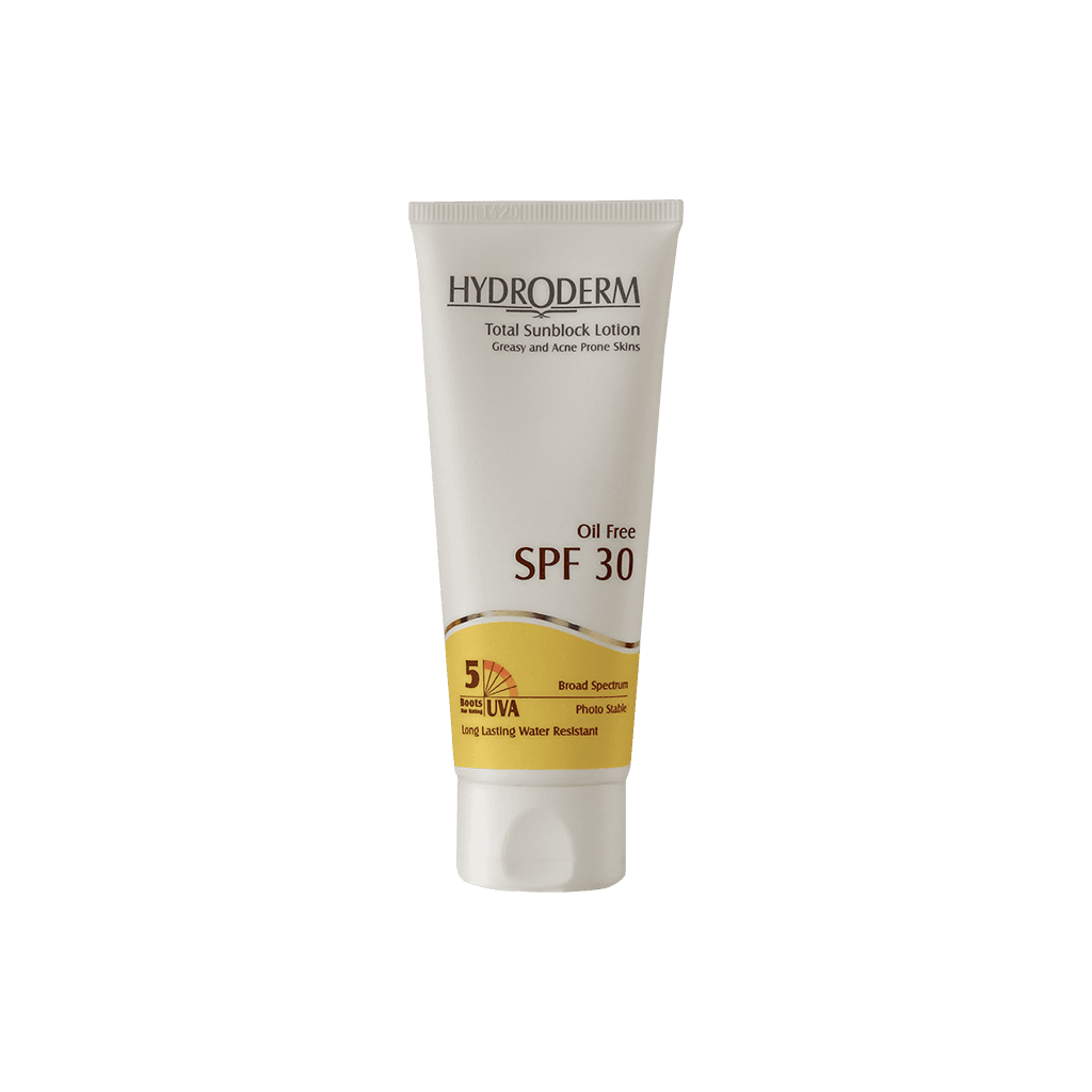 لوسیون ضد آفتاب فاقد چربی SPF30 هیدرودرم مناسب پوست های چرب و آکنه دار ۷۵ میلی لیتر — تصویر ۲