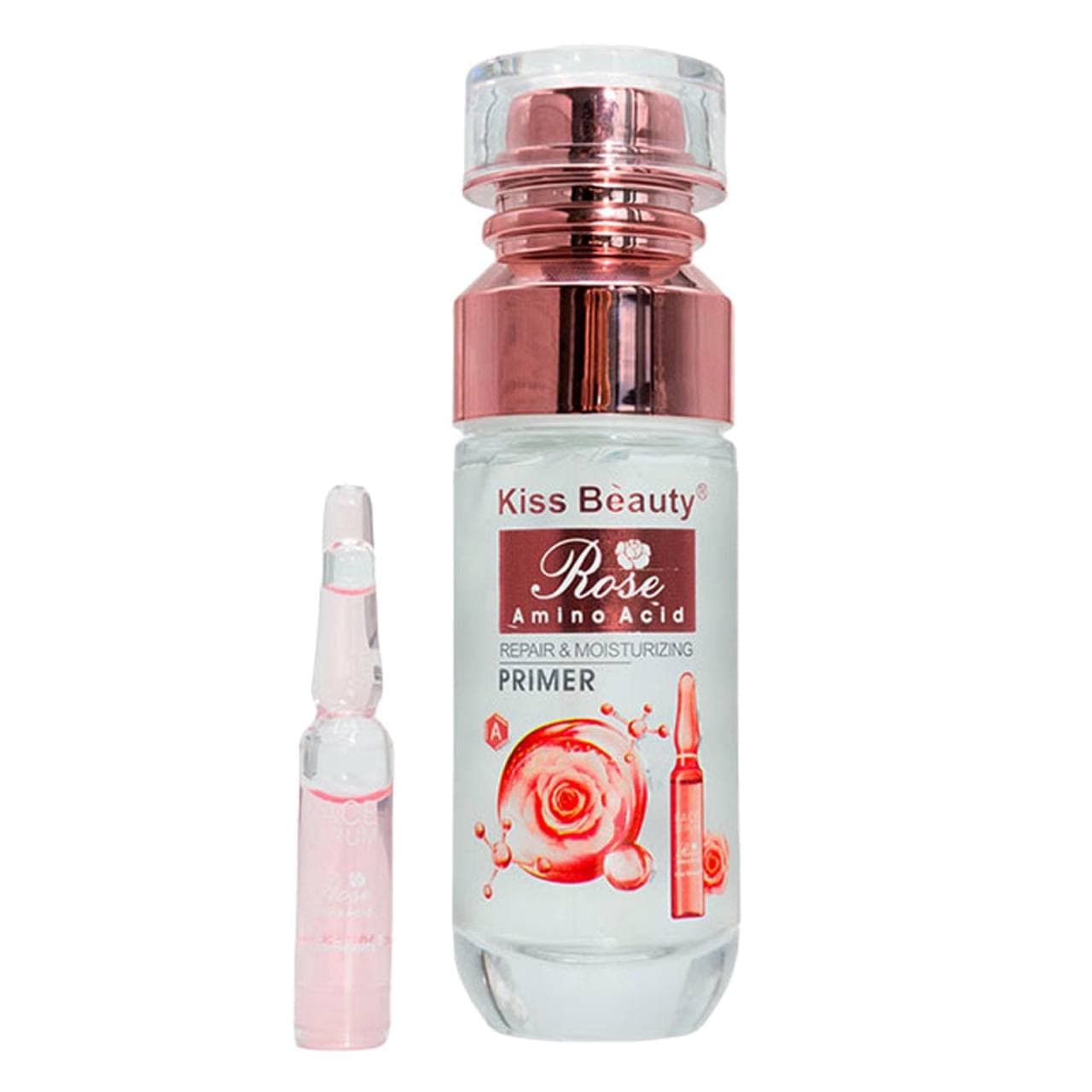پرایمر و آبرسان گل رز و آمینو اسید کیس بیوتی Kiss Beauty