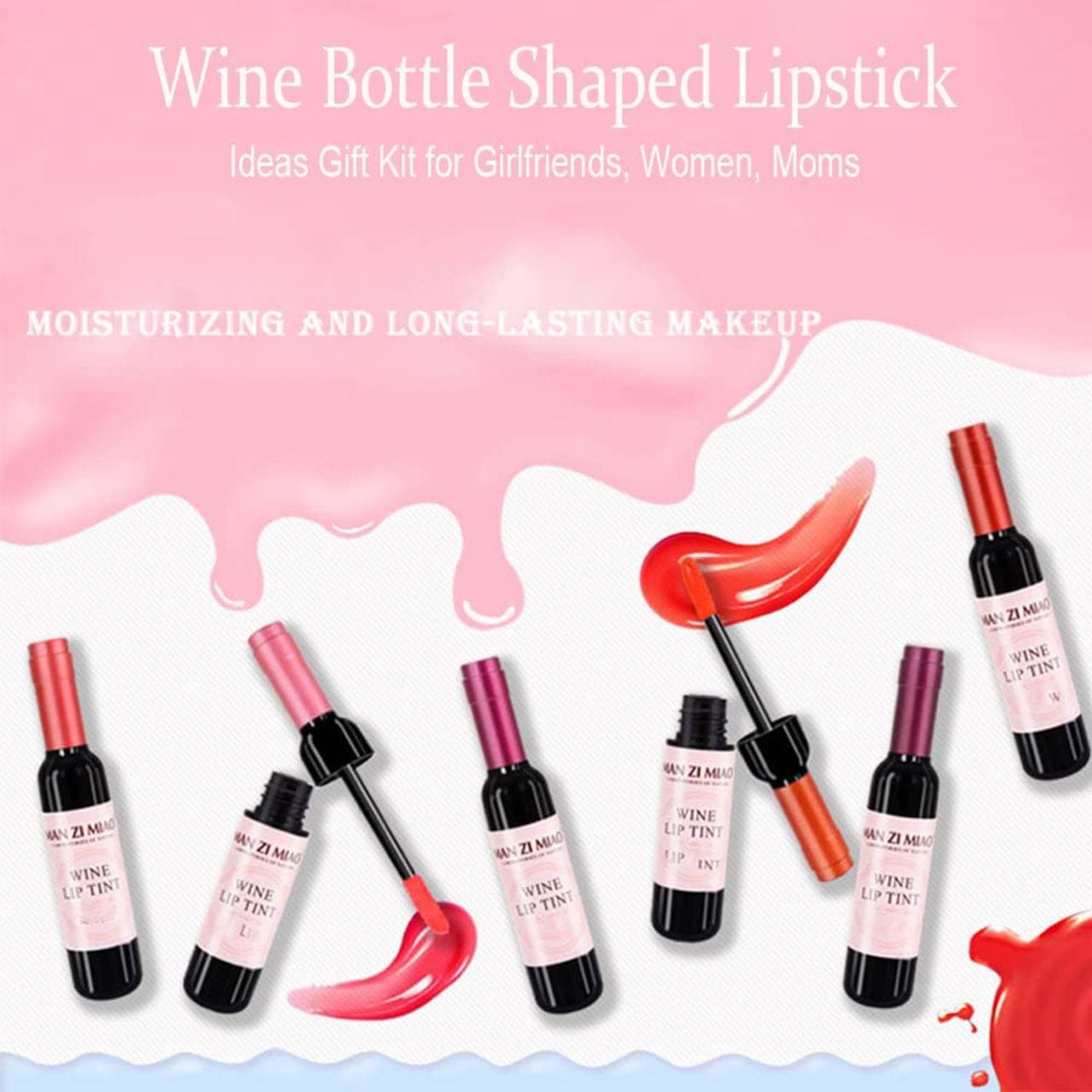 تینت لب طرح جام MAN ZI MIAO مدل WINE — تصویر ۸
