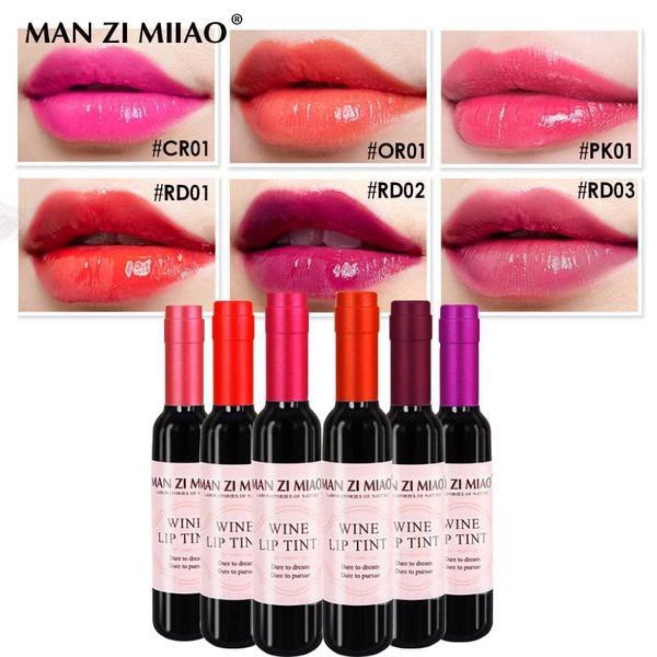 تینت لب طرح جام MAN ZI MIAO مدل WINE — تصویر ۴